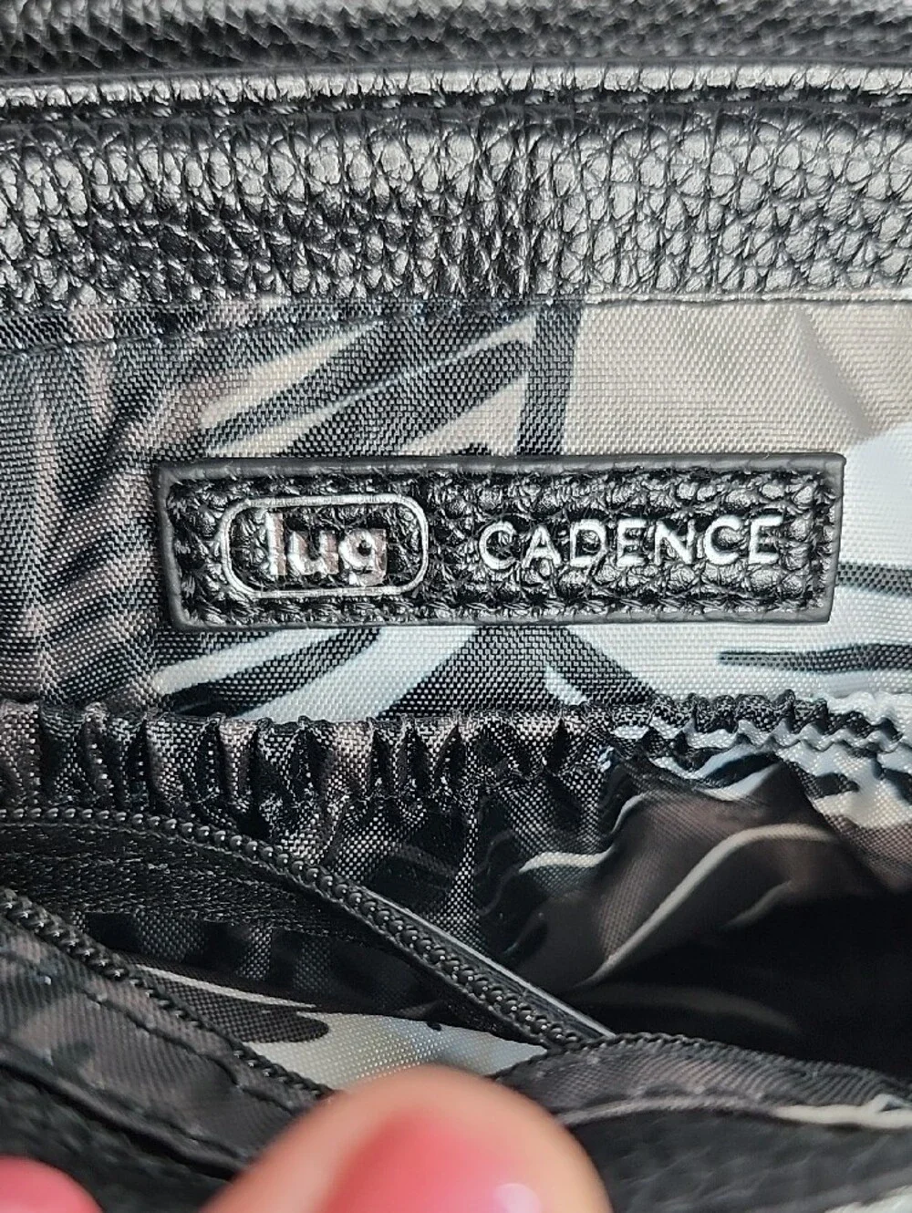 Lug Cadence Black Small Quilted Crossbody